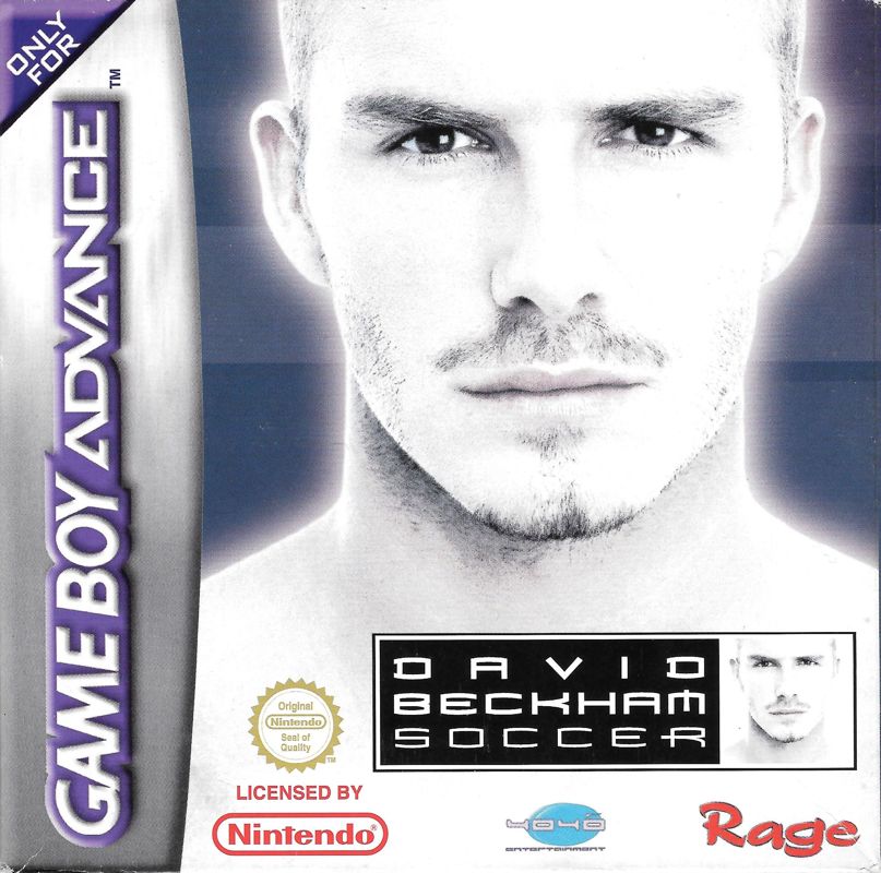 David Beckham Soccer box art for GameBoy Advance